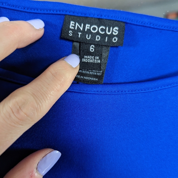 Blue Cocktail Dress - Size 8 NWT - Picture 2 of 4